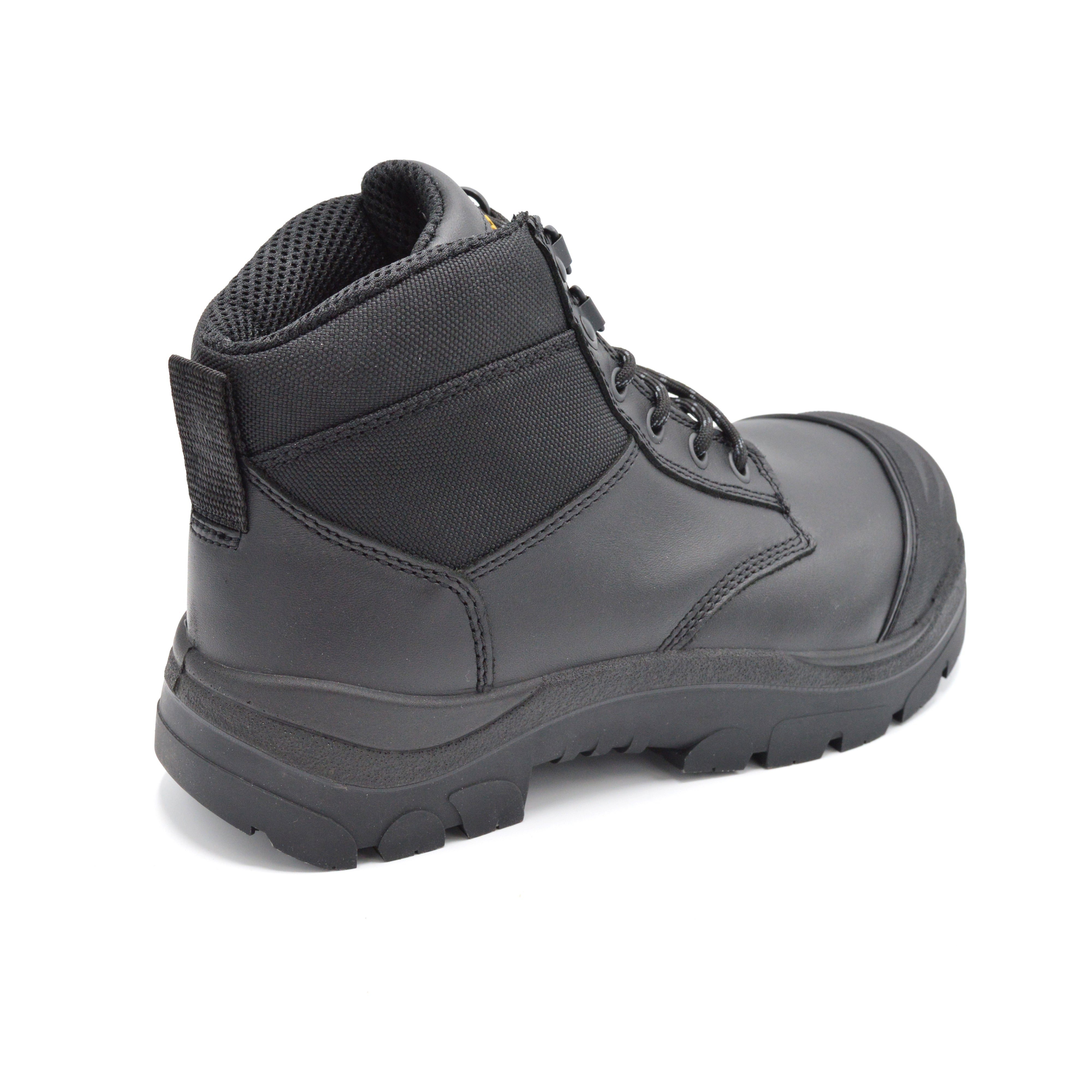 WideLoad 690BLWC - Extra Wide S3 Composite Toe Safety Boot No Zip  - Airport Friendly - 6E Fit  - Black