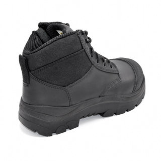 WideLoad 690BZC - Extra Wide  Composite Toe Safety Boot - Airport Friendly Side Zip - 6E Fit  - Black
