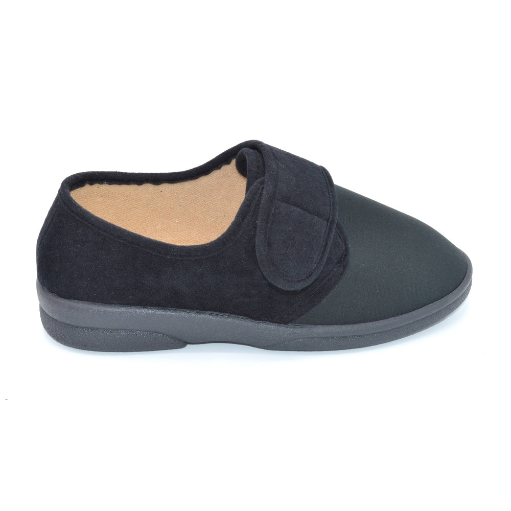 GBS Med Torbay Extra Wide Fit Slipper For Men & Women - Machine Washable, Navy, Size 3 US - View #6