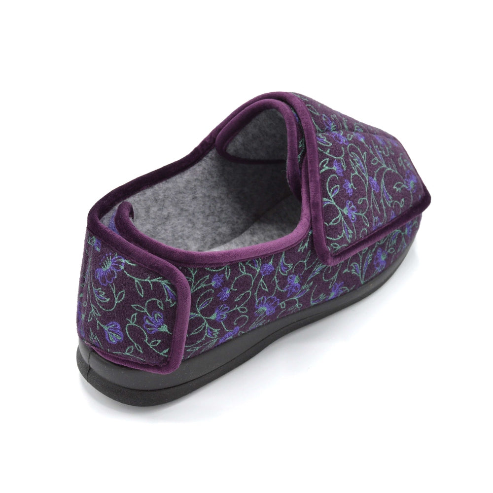 Cosyfeet Extra Wide Ladies Slipper For Swollen Feet