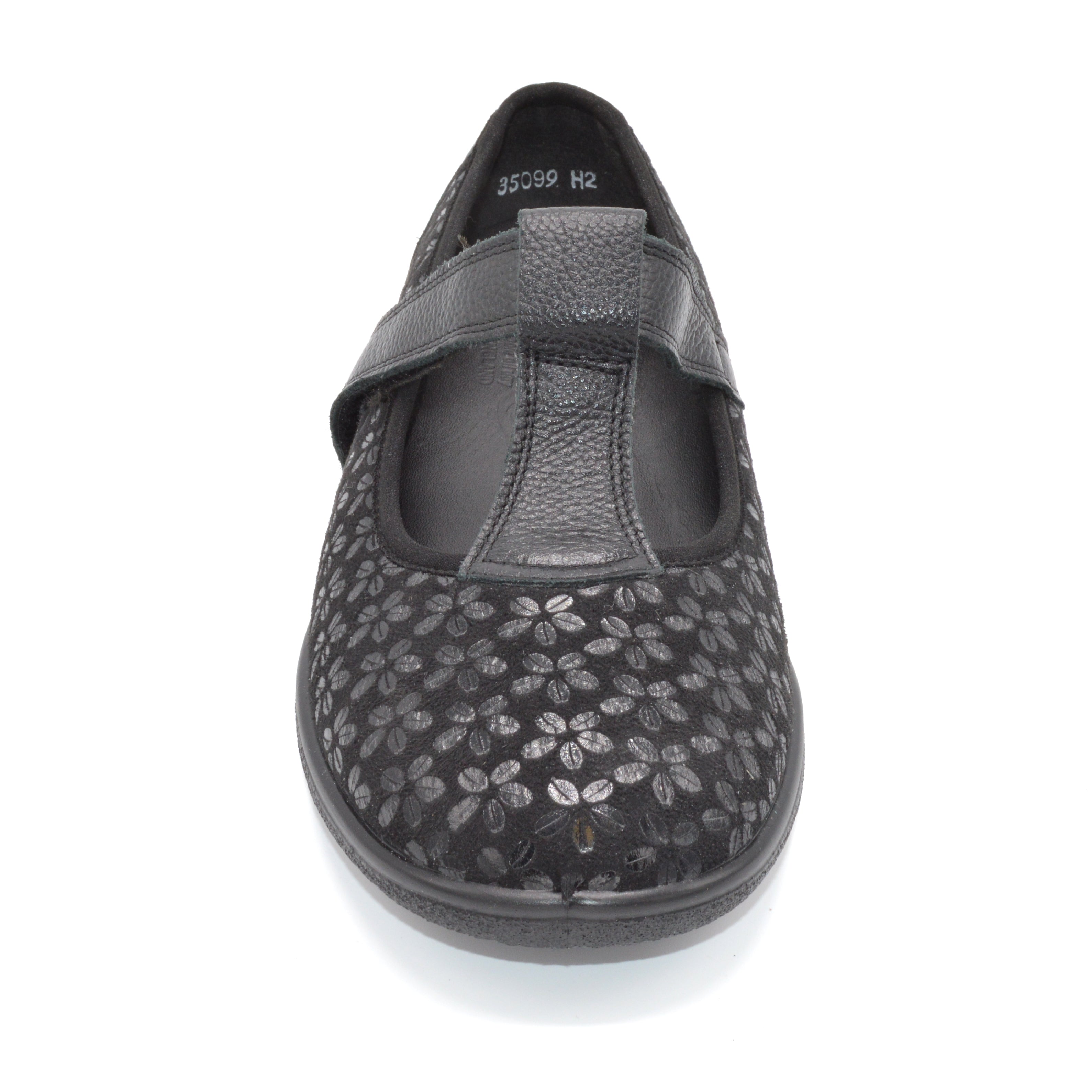 Extendable Velcro Black Shoe For Bunions