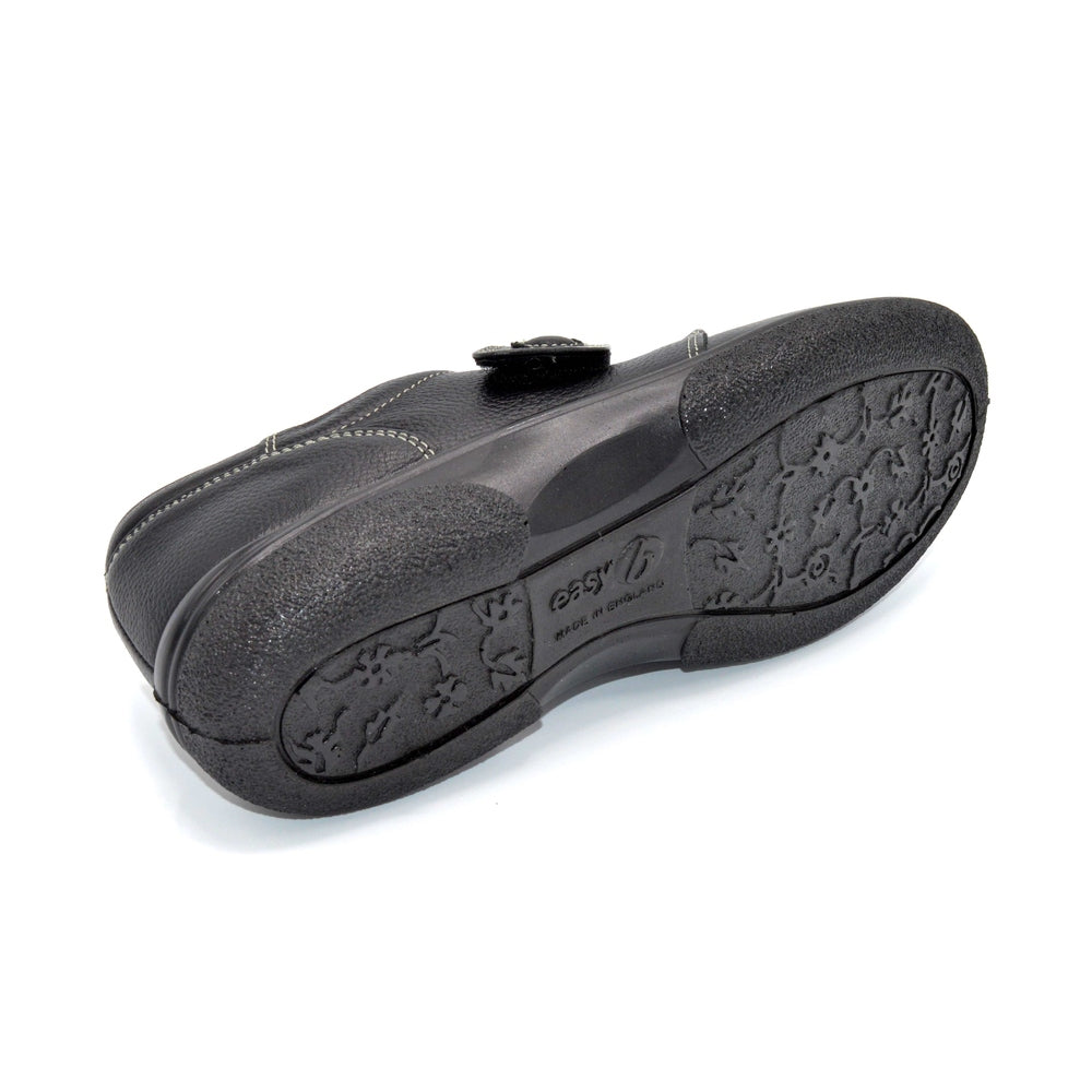 Black Womens Velcro Shoes For Orthotics