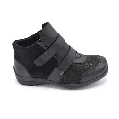 DB Bangor Black Velcro Wide Fitting Boot
