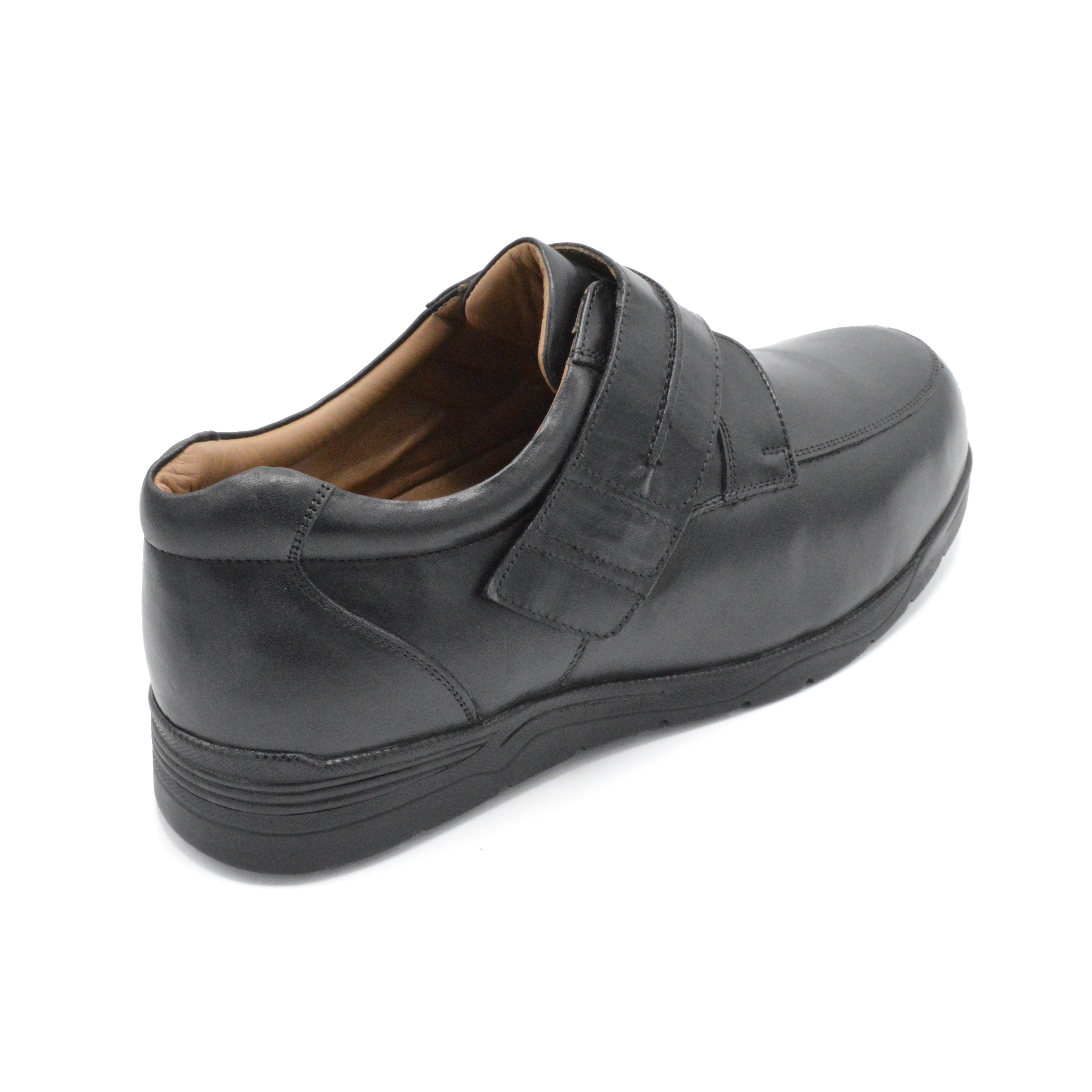 Black Velcro Extra Wide Over Size Shoes