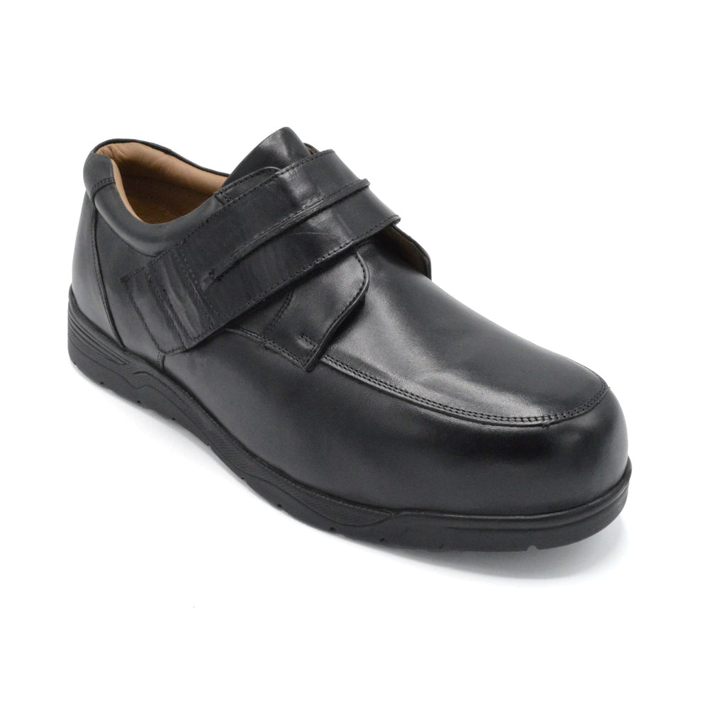 Black Velcro Extra Wide Over Size Shoes