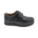 DB Donald Black Extra Wide Velcro Shoe 