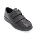 Extra Wide Ladies Shoe with Double Velcro Straps Black 4E Fitting