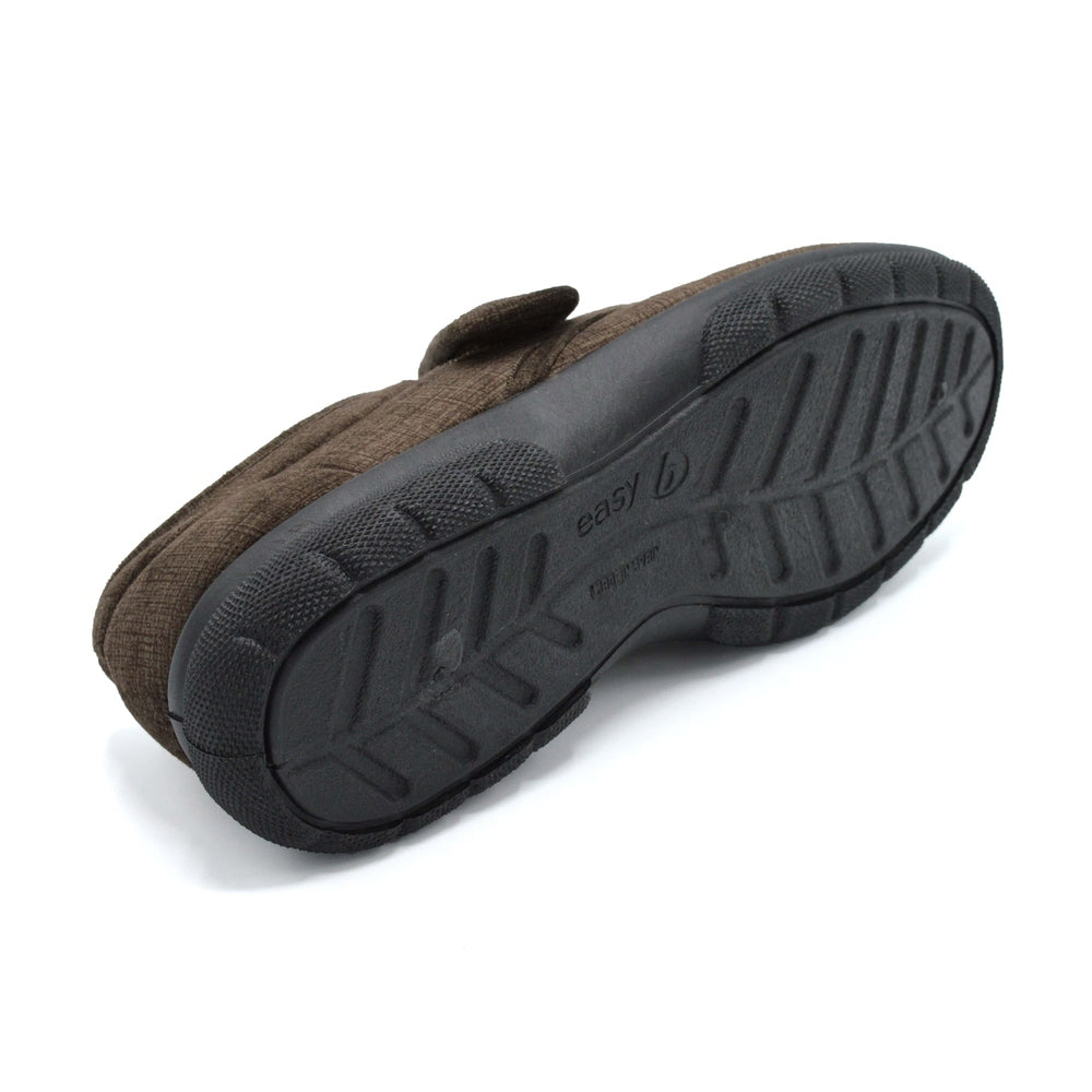 Single Velco Hard Sole Slipper For Gout