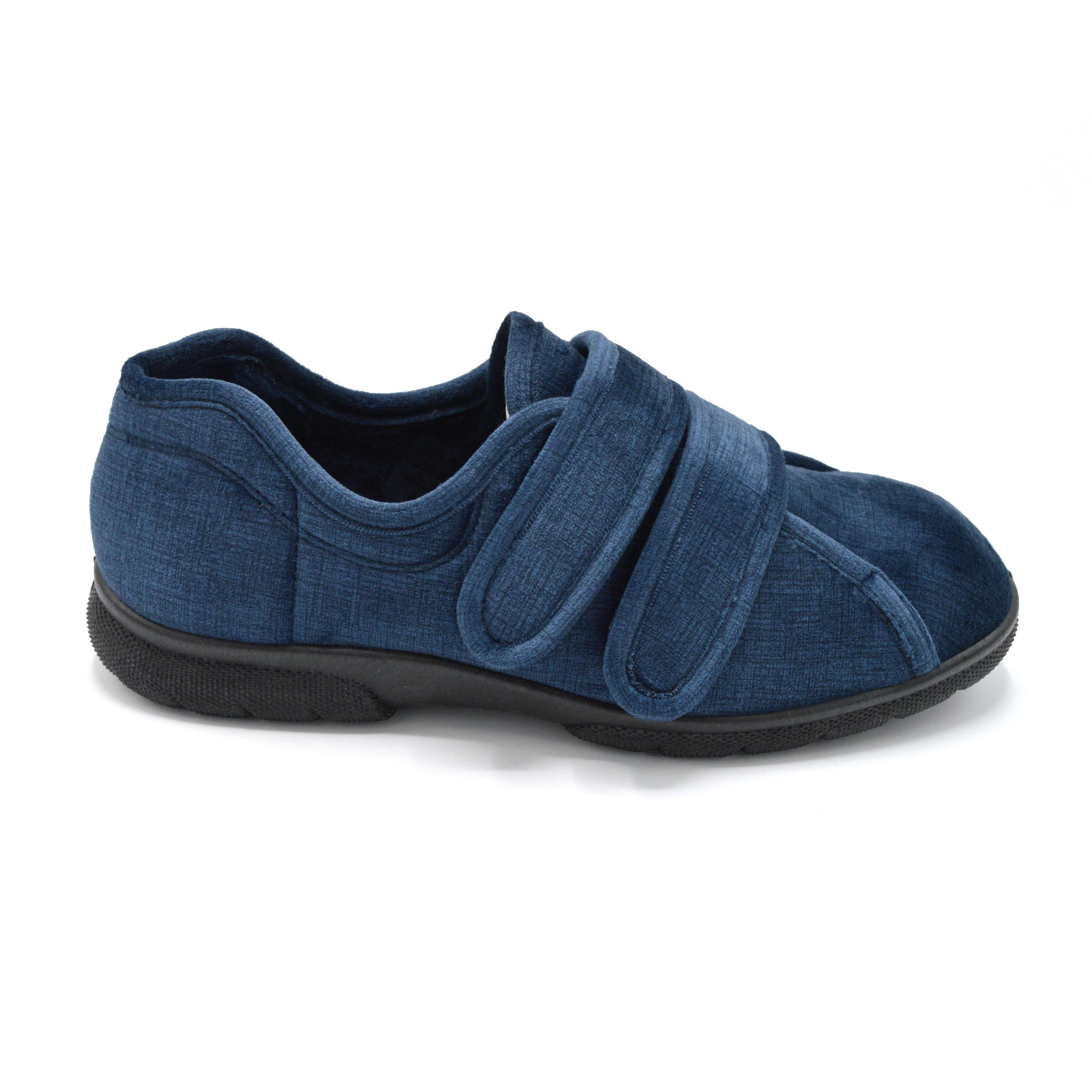 DB Mens Navy Extra Wide House Shoe 
