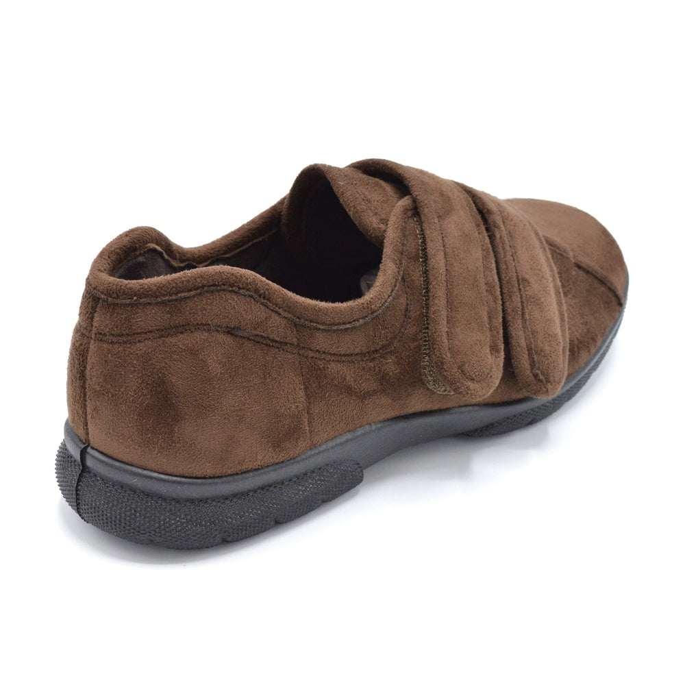 Men's Extra Wide Fit House Shoe - Brown â Wide Shoes