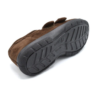 Hard-Sole Mens Slipper for Swollen Feet