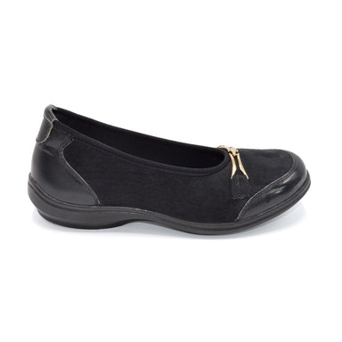 DB Wider Fit Black Ladies Pump