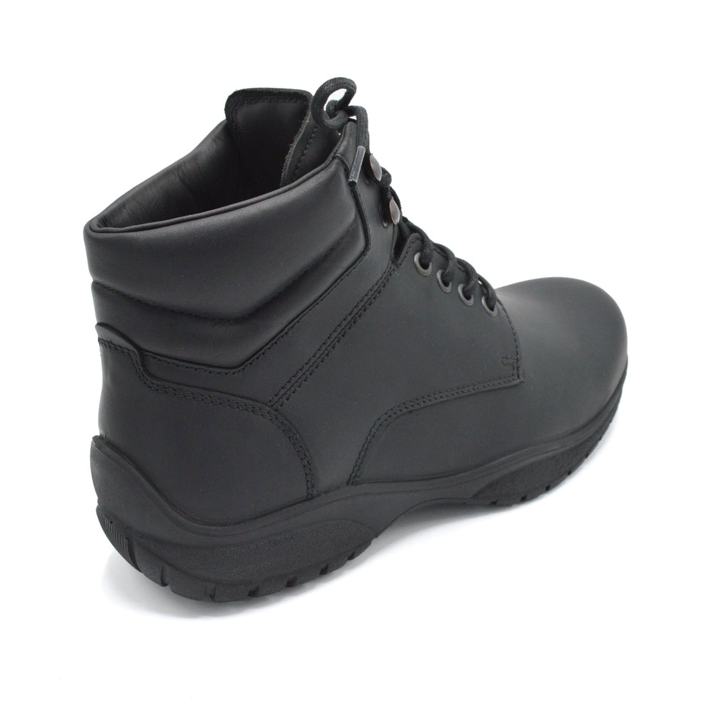 Mens Leather Waterproof Boot For Custom Orthotics