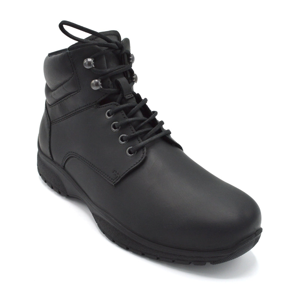 Mens Leather Waterproof Boot For Custom Orthotics