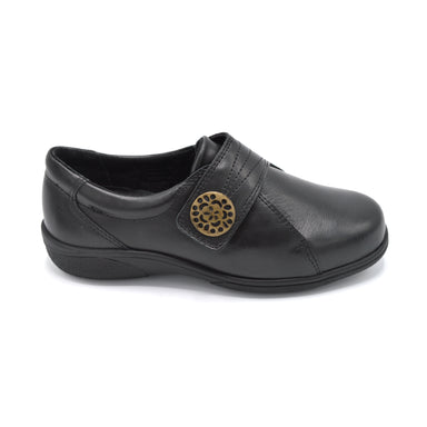 DB Pacific Black Wide Fit Velcro Shoe
