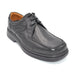 Black Leather Extra Wide Shoe For Orthotics