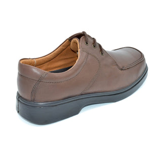 Black Leather Extra Wide Shoe For Bunions