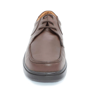 Black Leather Extra Wide Shoe For Bunions