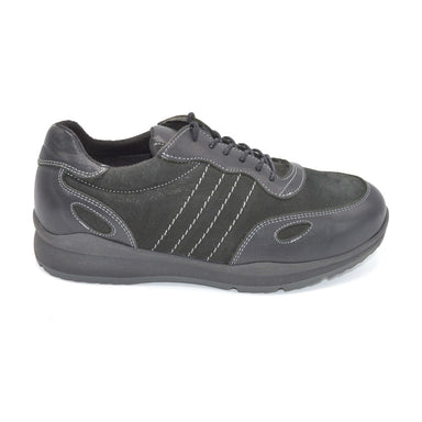 DB Black Nubuck Extra Wide Fitting Trainer