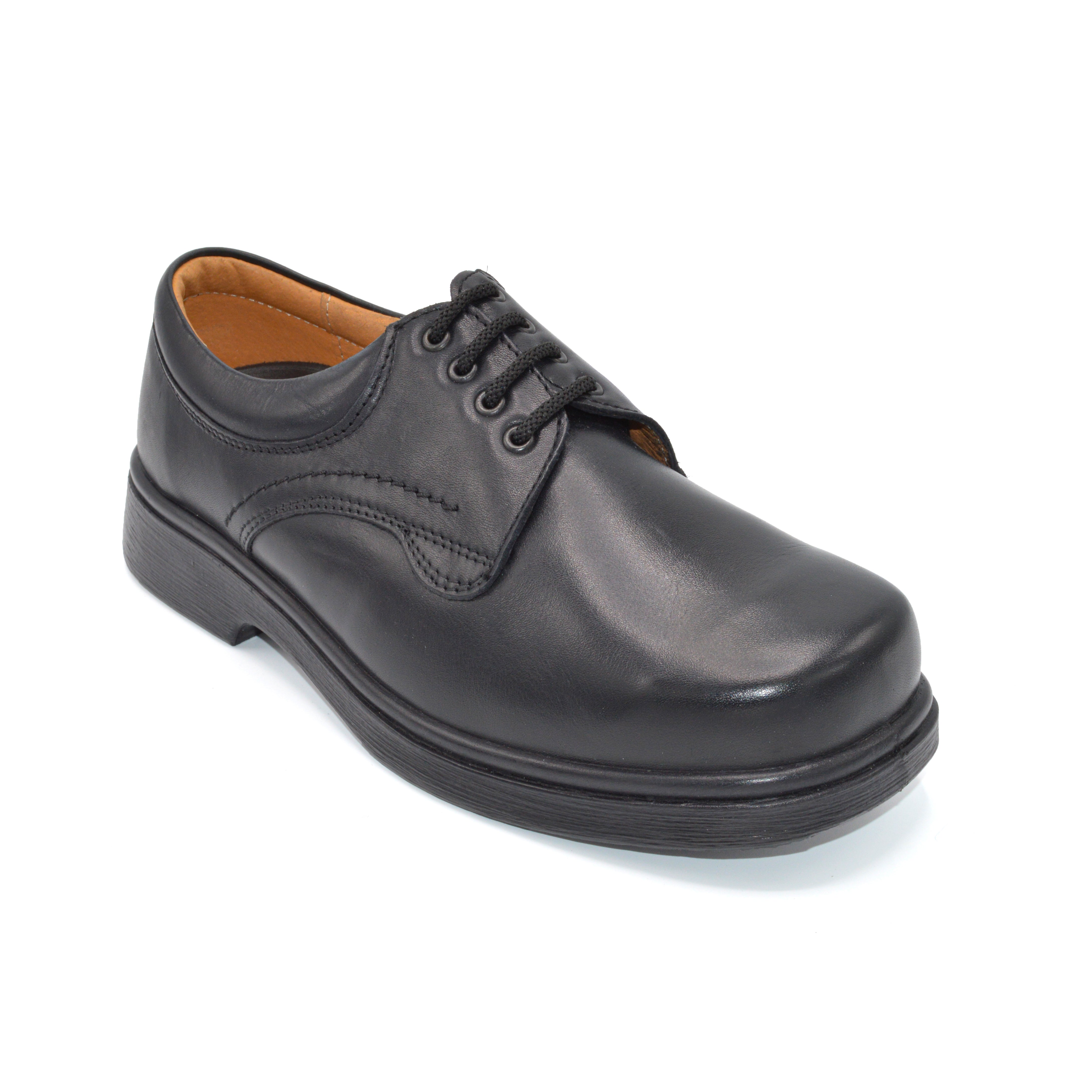 DB Shoes Shannon - Men's Extra Wide Fit Lace Up - Black — Wide Shoes