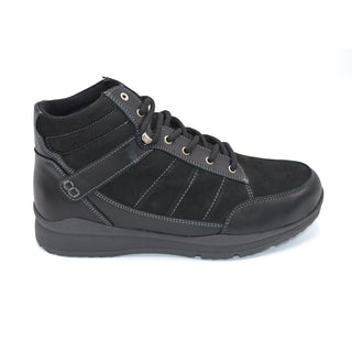 DB Mens Wide Fitting Black Suede Boot