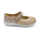 Ladies Extra Wide Summer Sandal Gold