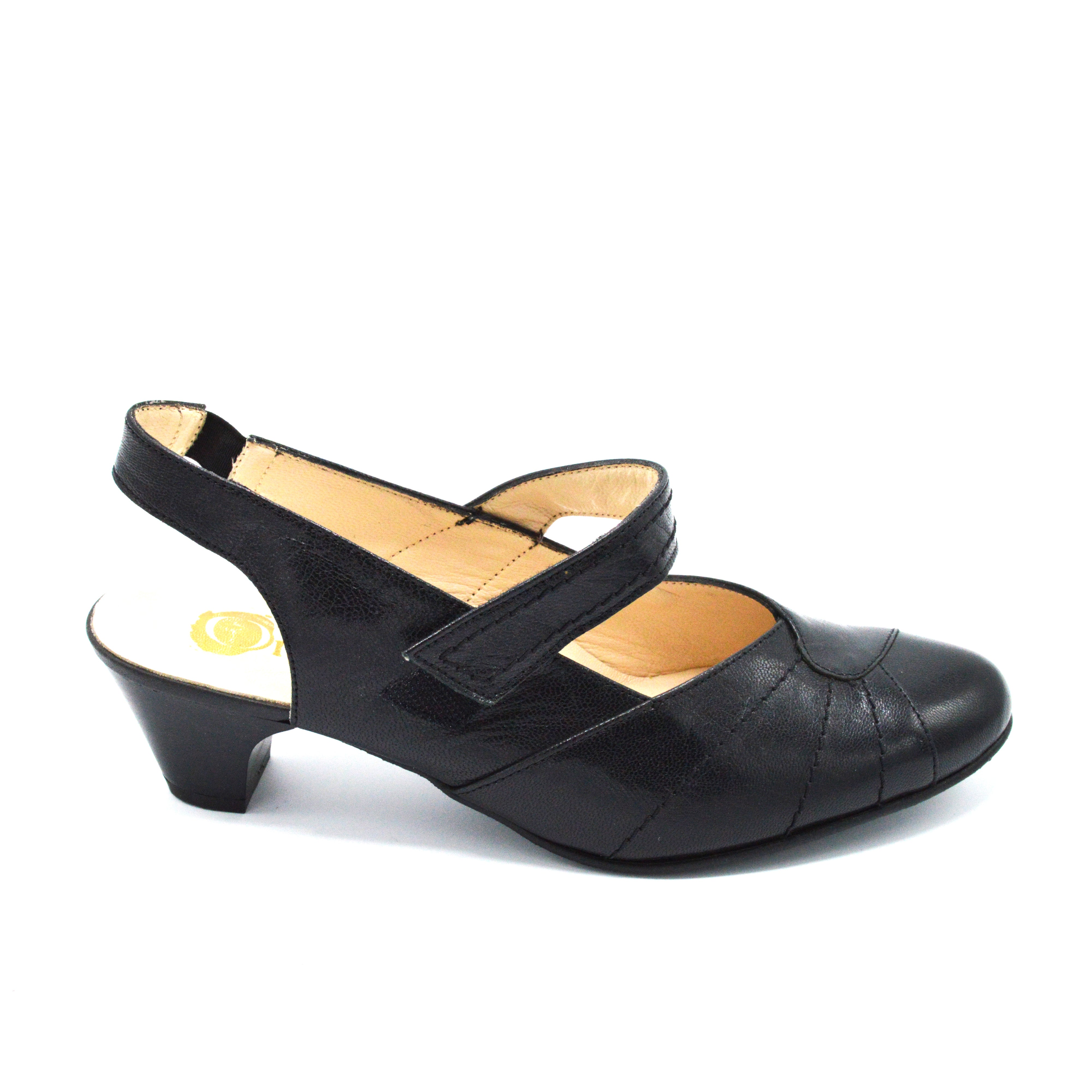 Fablo By Ombella - Ladies Wide Fit Dress Shoe - 2E Fitting - Black
