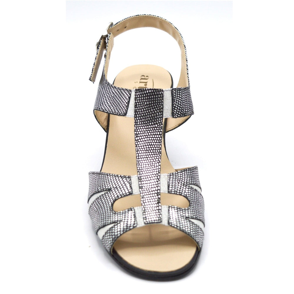 Samone By Artika - Wide Fit Evening Sandal in Pewter - 2E Fitting