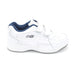 Dek White Wide Fitting Velco Trainers