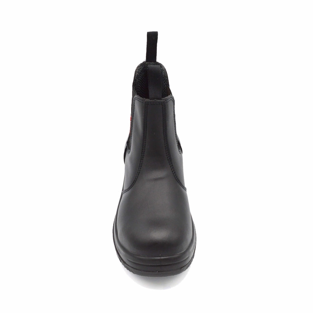 Grafters Men's Extra Wide Safety Chelsea Boots - Steel Toe, Leather, Dealer Work Boots