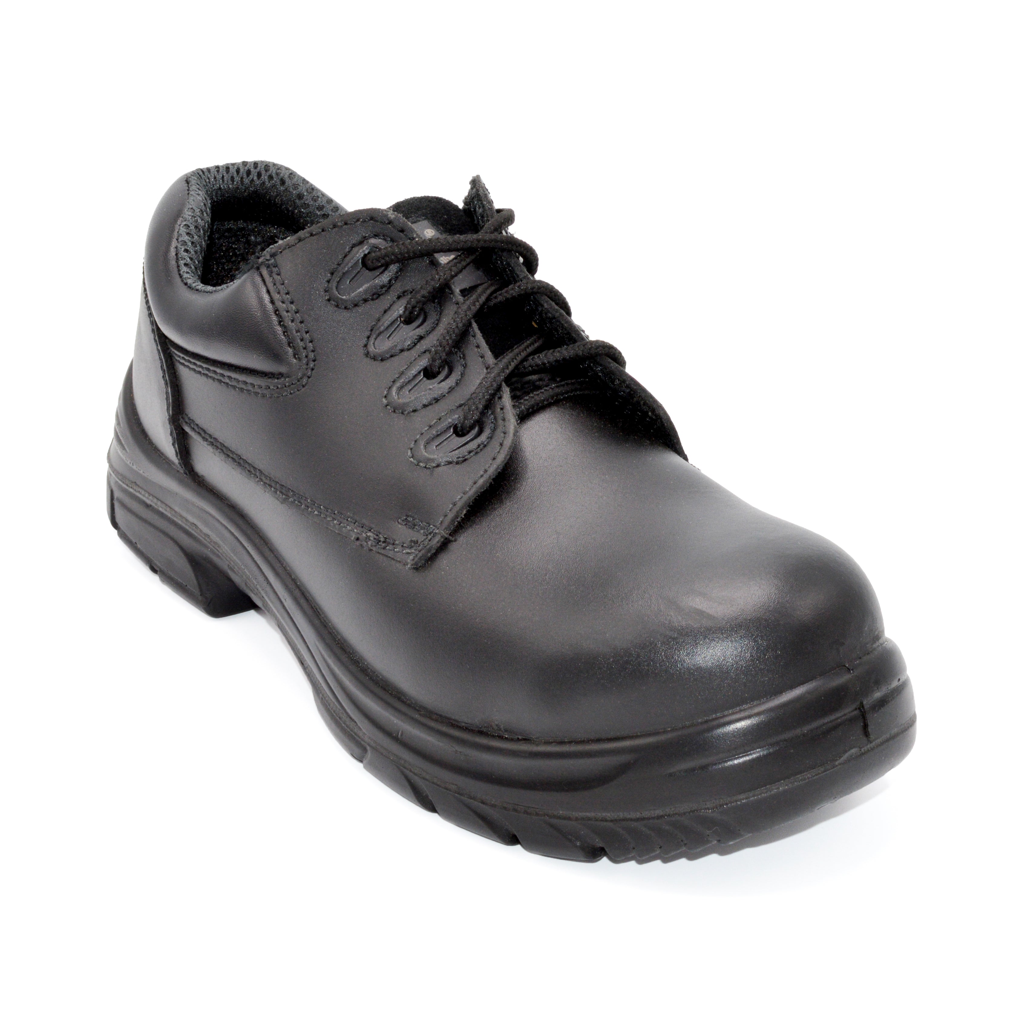 Black Lace-up Safety Shoes For Bunions