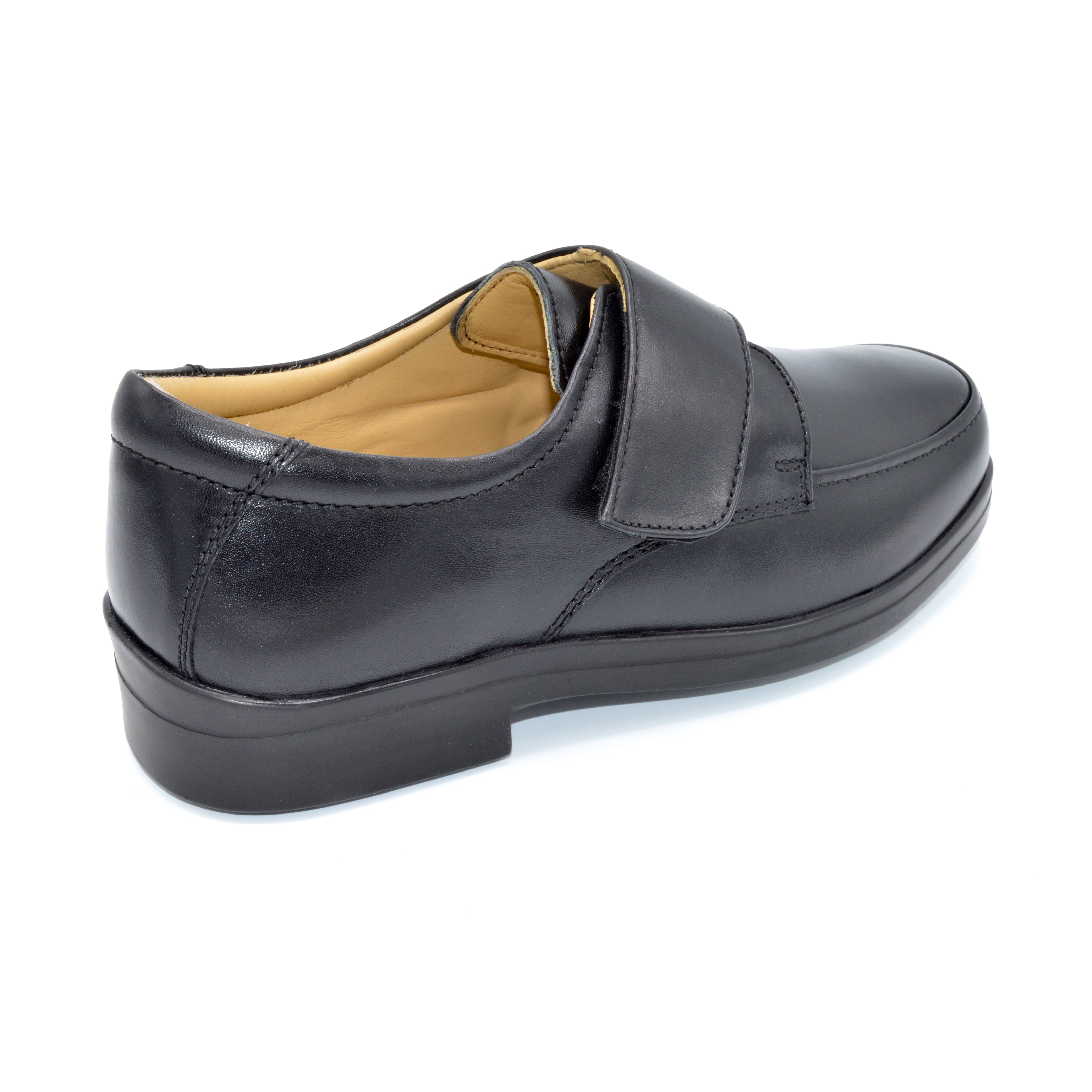 Black Mens Velcro Shoes For Bunions