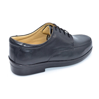 Black Mens Wide Fit Velcro Shoes For Bunions