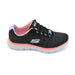 Skechers Coral Black & Pink Wide Trainers