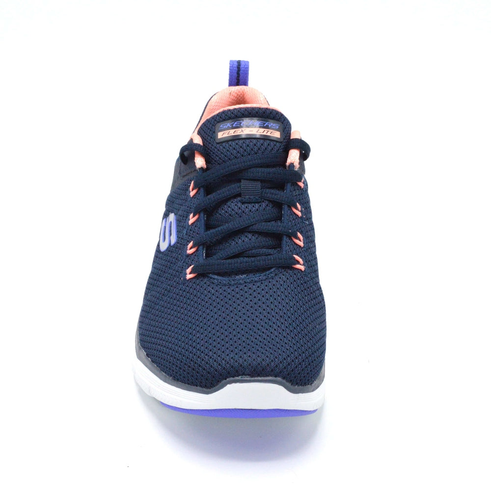 Blue And Pink Extra Wide Ladies Trainers