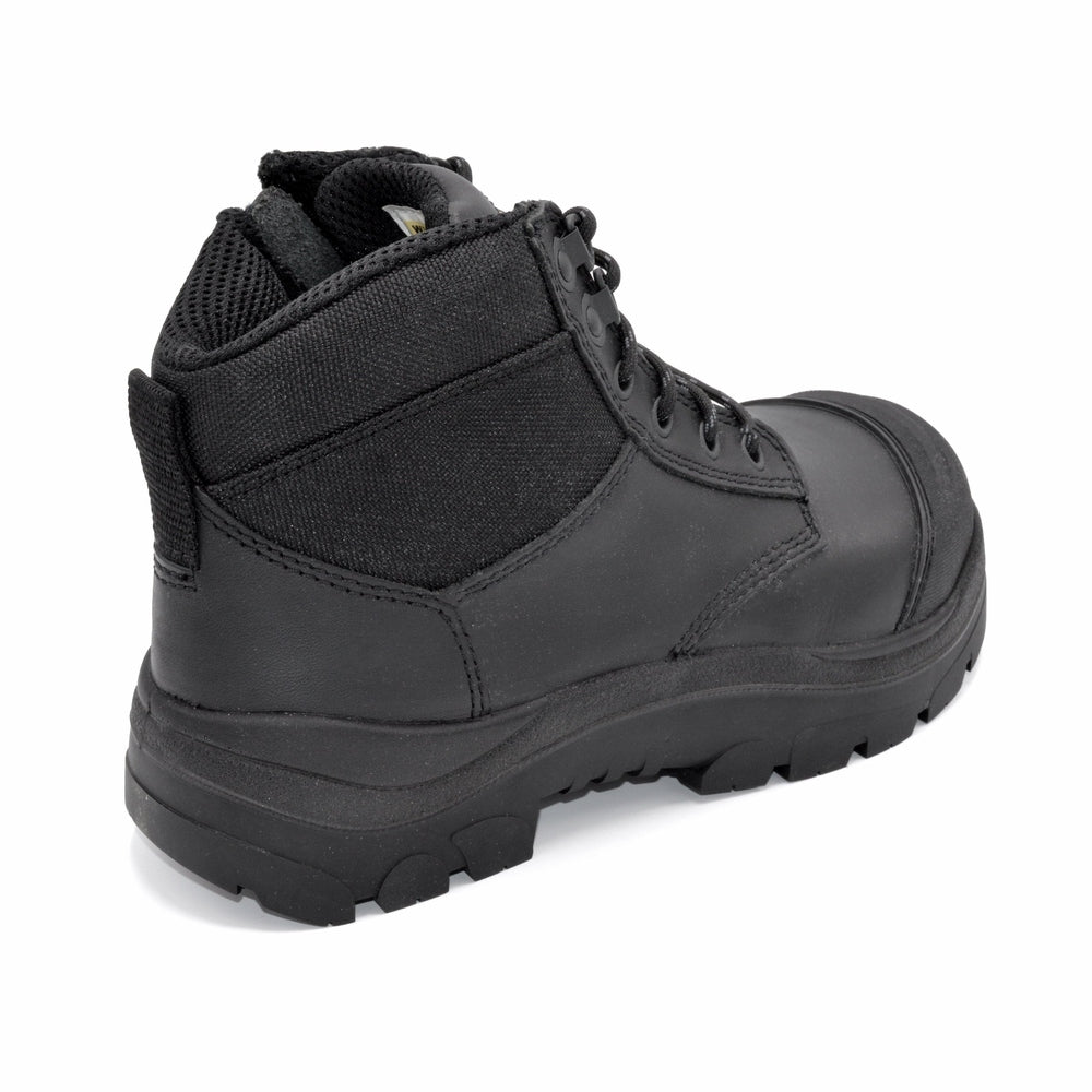 Mens Zipped Extra Wide Safety Boots for Orthotics