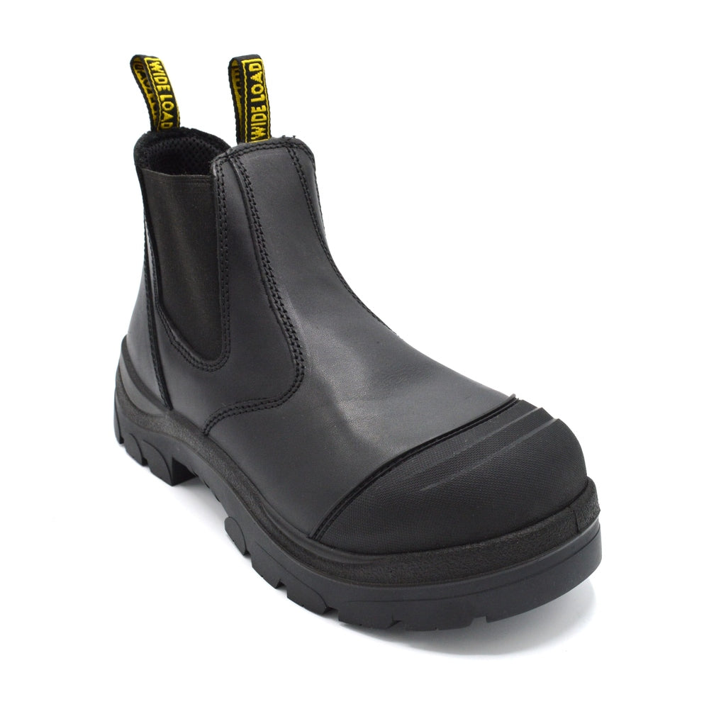 Men's Black Chelsea Safety Boot for Orthotics