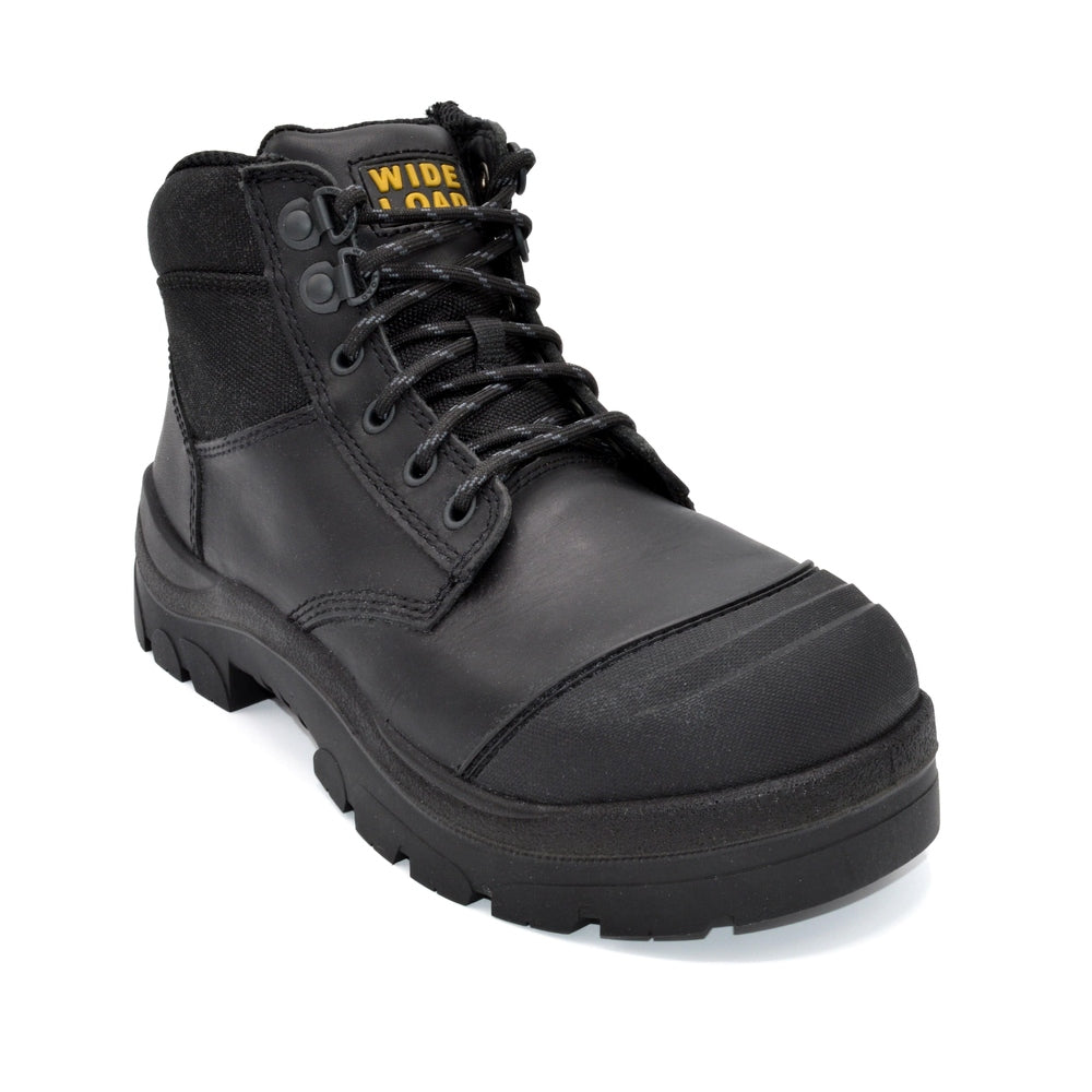 Mens Zipped Extra Wide Safety Boots for Orthotics