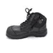 Mens Zipped Black Safety Boots for Bunions